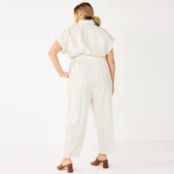 Plus Size Nine West Utility Jumpsuit 7 Plus Size Nine West Utility Jumpsuit -Nine West shop 5579911 ALT