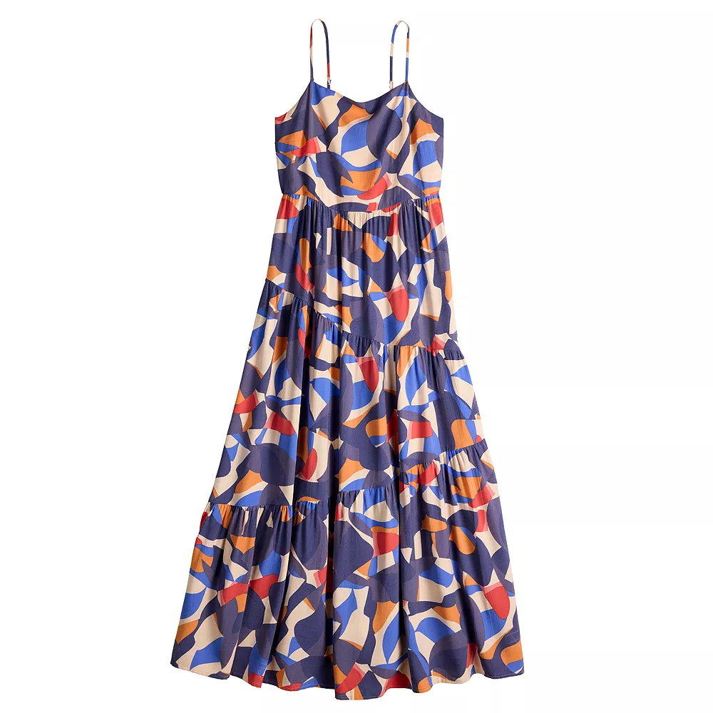 Women's Nine West Asymmetrical Tiered Maxi Dress 5 Women's Nine West Asymmetrical Tiered Maxi Dress - Image 3