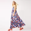 Women's Nine West Asymmetrical Tiered Maxi Dress 2 Women's Nine West Asymmetrical Tiered Maxi Dress -Nine West shop 5580195 Block Shapes Blue