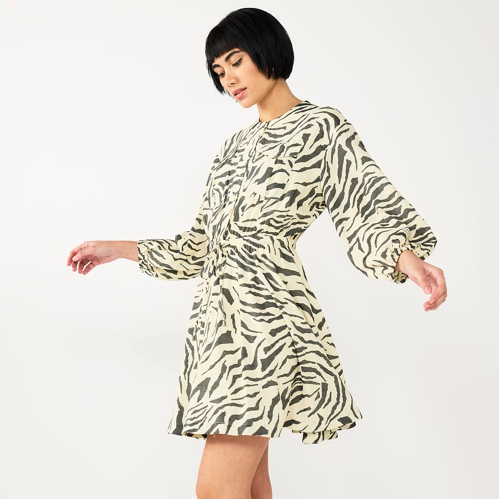 Women's Nine West Fit & Flare Utility Dress 4 Women's Nine West Fit & Flare Utility Dress - Image 2