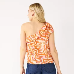 Women's Nine West One-Shoulder Ruffle Neck Top 12 Women's Nine West One-Shoulder Ruffle Neck Top -Nine West shop 5580827 ALT