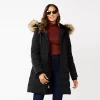 Women's Nine West Faux-Fur Hood Puffer Jacket 2 Women's Nine West Faux-Fur Hood Puffer Jacket -Nine West shop 5582728 Black