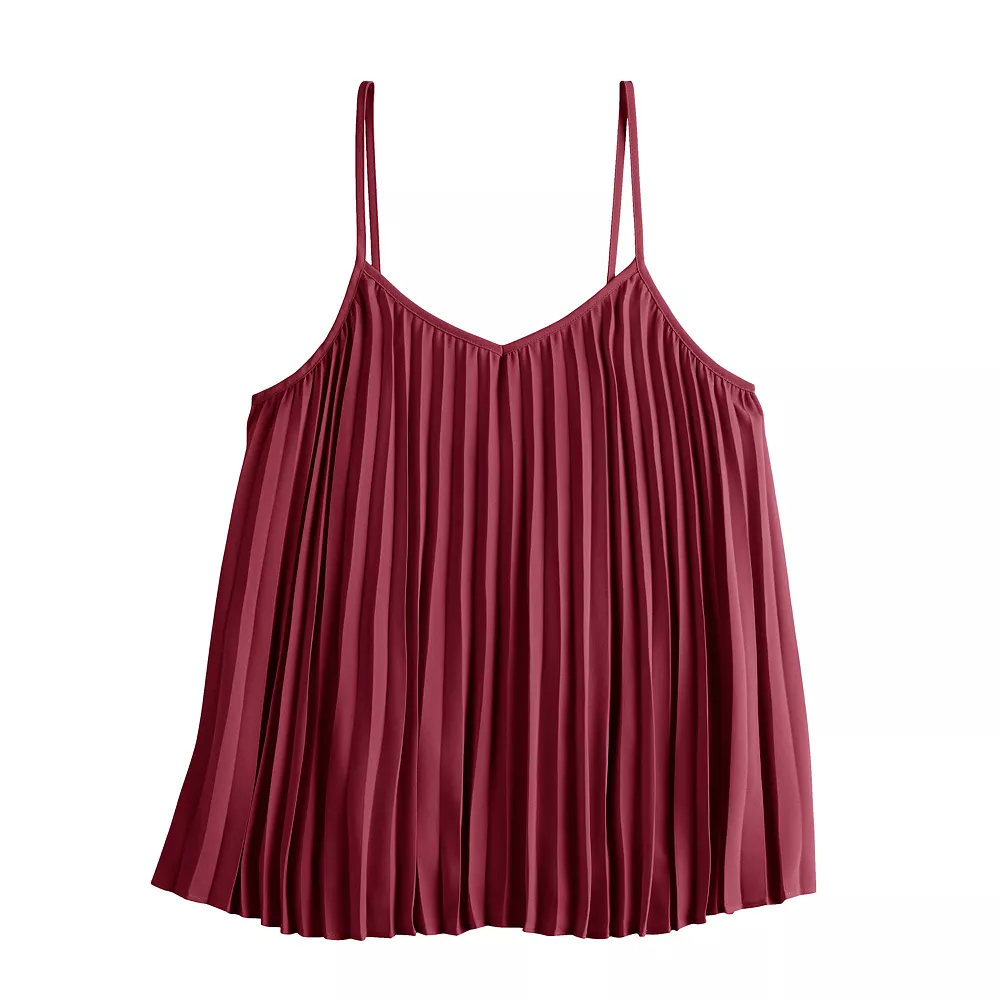 Women's Nine West Pleated V-Neck Tank 8 Women's Nine West Pleated V-Neck Tank - Image 6