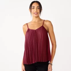 Women's Nine West Pleated V-Neck Tank 10 Women's Nine West Pleated V-Neck Tank -Nine West shop 5583701 Vintage Wine