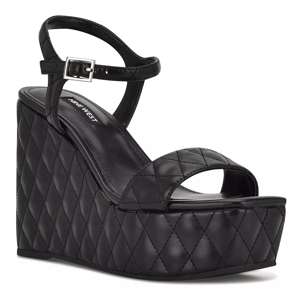 Nine West Nila Women's Platform Wedge Sandals 5 Nine West Nila Women's Platform Wedge Sandals - Image 3