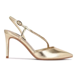 Nine West Gisha Women's Chain Link High Heel Dress Pumps 12 Nine West Gisha Women's Chain Link High Heel Dress Pumps -Nine West shop 5618718 ALT