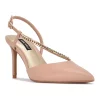 Nine West Gisha Women's Chain Link High Heel Dress Pumps 1 Nine West Gisha Women's Chain Link High Heel Dress Pumps -Nine West shop 5618718 Light Natural