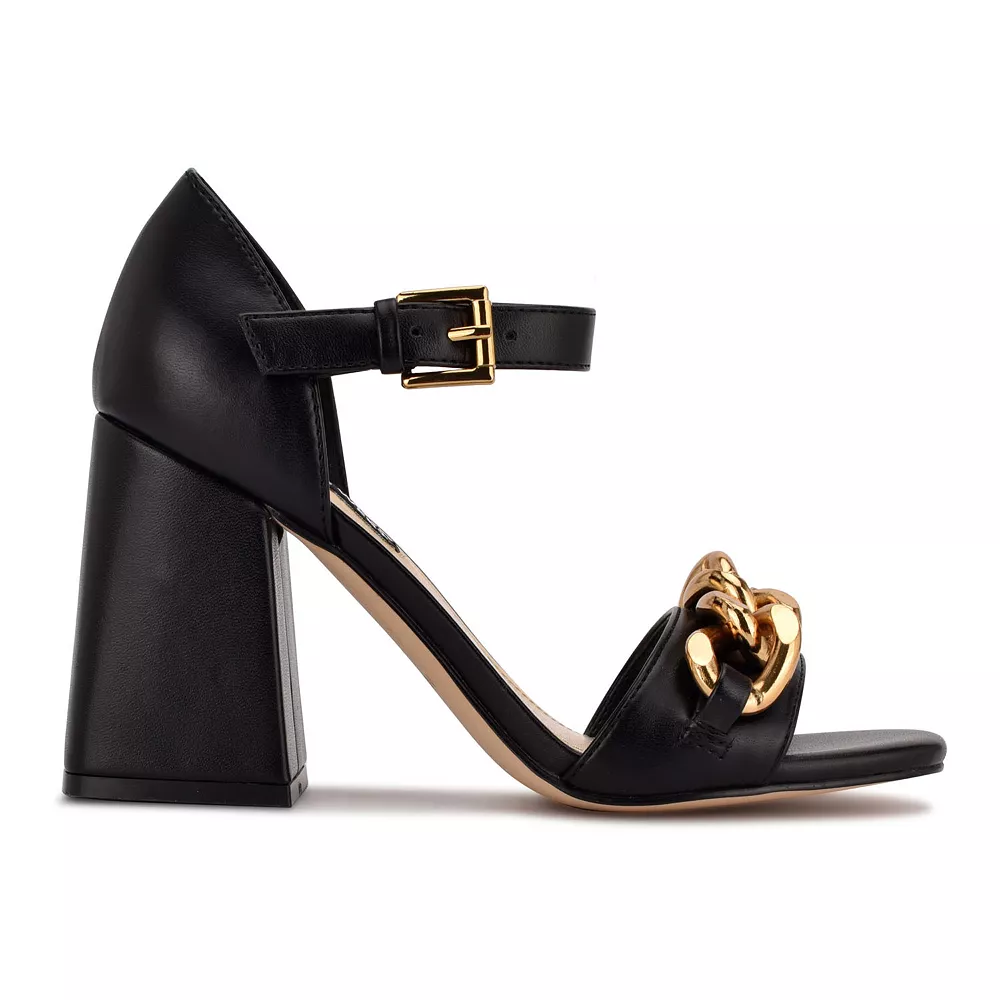 Nine West Jerri Women's Chain Link Dress Sandals 6 Nine West Jerri Women's Chain Link Dress Sandals - Image 4