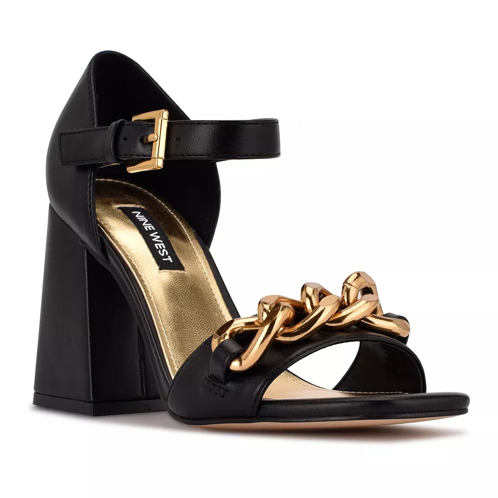 Nine West Jerri Women's Chain Link Dress Sandals 4 Nine West Jerri Women's Chain Link Dress Sandals - Image 2