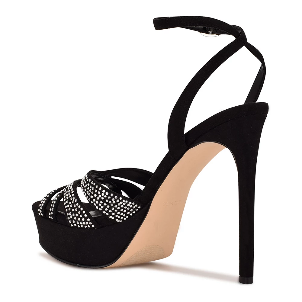 Nine West Go Big Women's Platform Dress Sandals 9 Nine West Go Big Women's Platform Dress Sandals - Image 7