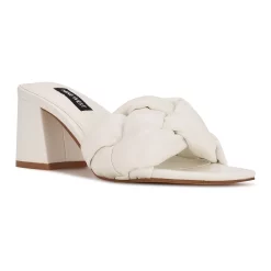 Nine West Gotit Women's Block Heel Sandals 16 Nine West Gotit Women's Block Heel Sandals -Nine West shop 5619367 White