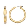 Nine West Gold Tone Hoop Earrings -Nine West shop 5644423