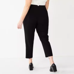 Plus Size Nine West High-Waisted Tapered Pants -Nine West shop 5657966 ALT