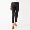 Petite Nine West High-Waisted Tapered Pants -Nine West shop 5658113 Mineral Black