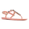 Nine West Juniper Women's T-Strap Sandals 2 Nine West Juniper Women's T-Strap Sandals -Nine West shop 5659167 Light Pink