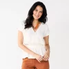 Women's Nine West Short Sleeve Peplum Wrap Top 1 Women's Nine West Short Sleeve Peplum Wrap Top -Nine West shop 5670316 Daisy Dew