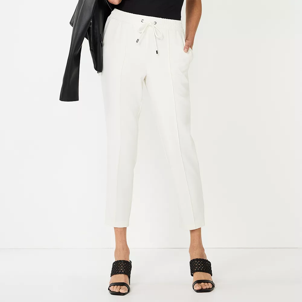 Women's Nine West Line Plaid Pintuck Jogger Pants 7 Women's Nine West Line Plaid Pintuck Jogger Pants - Image 5