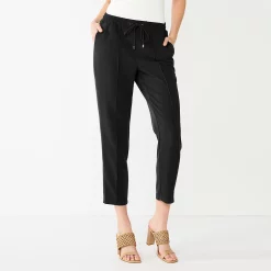 Women's Nine West Line Plaid Pintuck Jogger Pants 11 Women's Nine West Line Plaid Pintuck Jogger Pants -Nine West shop 5675305 Mineral Black
