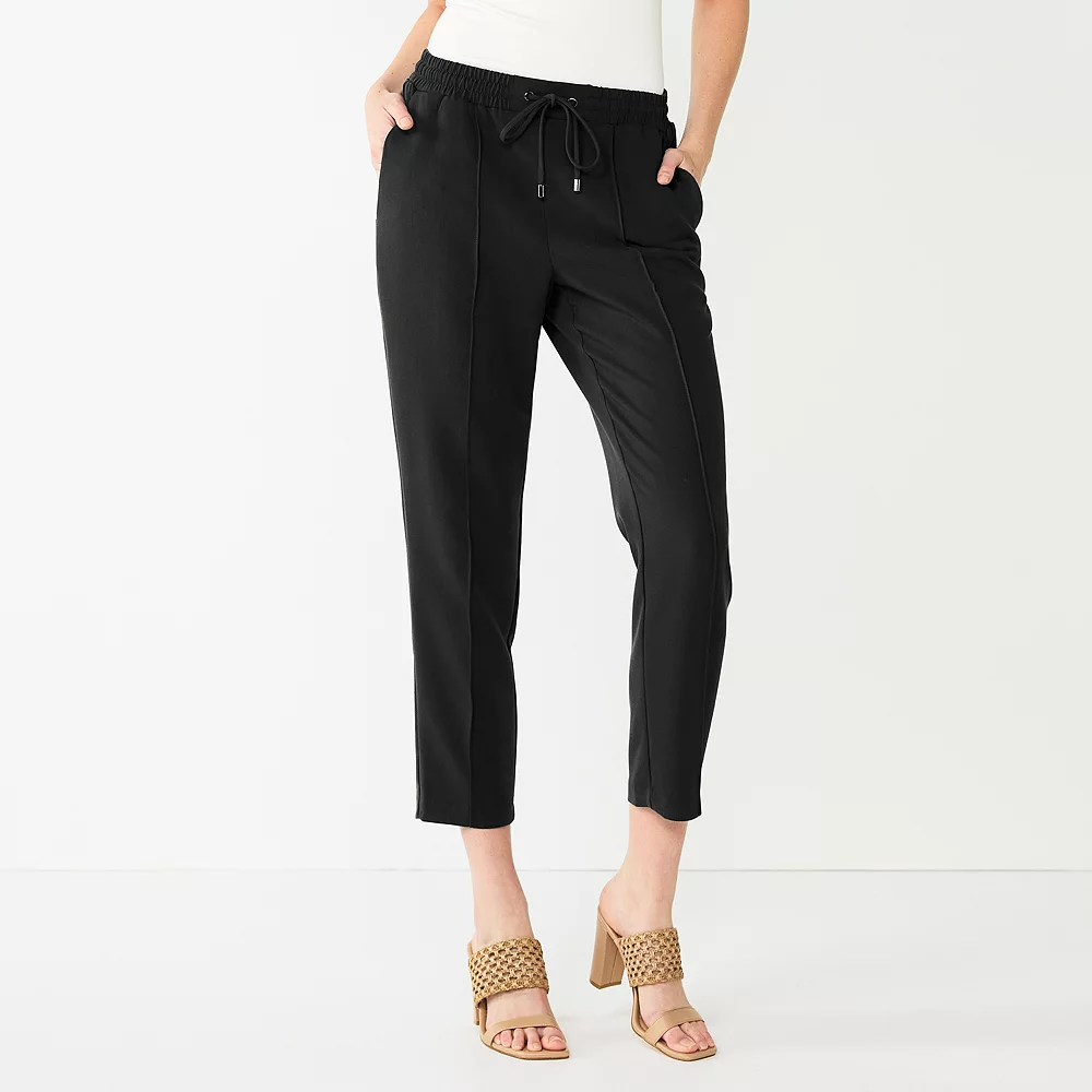 Petite Nine West Twill Pintuck Jogger Pants 4 Petite Nine West Twill Pintuck Jogger Pants - Image 2
