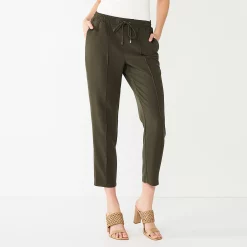 Petite Nine West Twill Pintuck Jogger Pants 7 Petite Nine West Twill Pintuck Jogger Pants -Nine West shop 5676419 Olive Landis