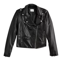 Women's Nine West Faux-Leather Moto Jacket 15 Women's Nine West Faux-Leather Moto Jacket -Nine West shop 5676864 ALT5