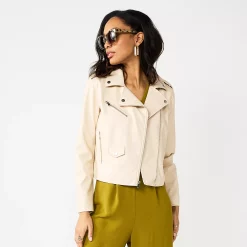 Women's Nine West Faux-Leather Moto Jacket 13 Women's Nine West Faux-Leather Moto Jacket -Nine West shop 5676864 Camelot Beige