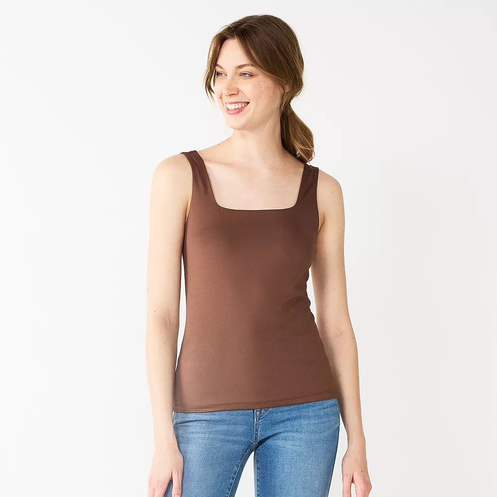 Women's Nine West Sculpt Squareneck Tank 9 Women's Nine West Sculpt Squareneck Tank - Image 7