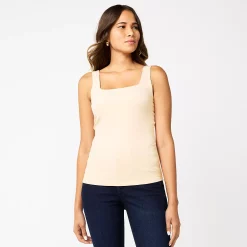 Women's Nine West Sculpt Squareneck Tank
