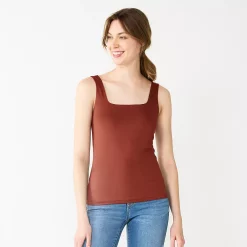 Women's Nine West Sculpt Squareneck Tank 20 Women's Nine West Sculpt Squareneck Tank -Nine West shop 5685034 Elite Wine