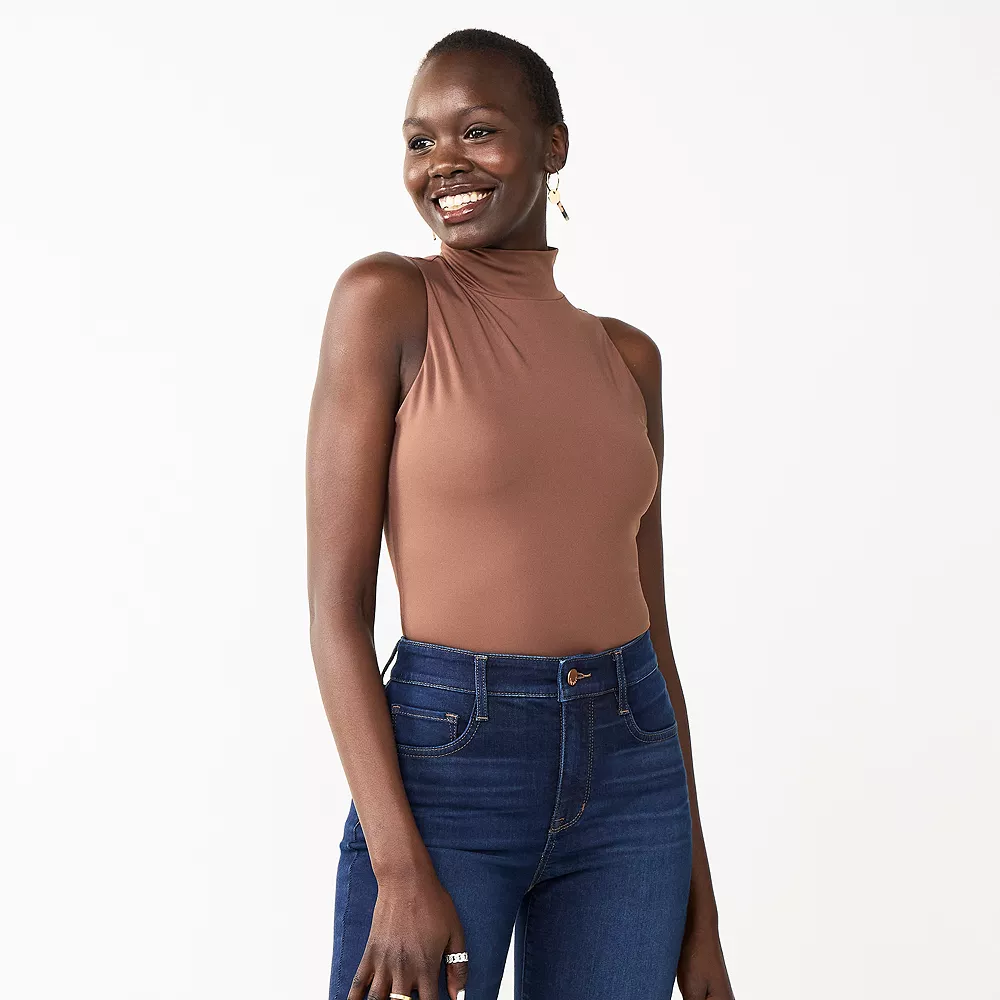 Women's Nine West Sculpt Mockneck Bodysuit 4 Women's Nine West Sculpt Mockneck Bodysuit - Image 2