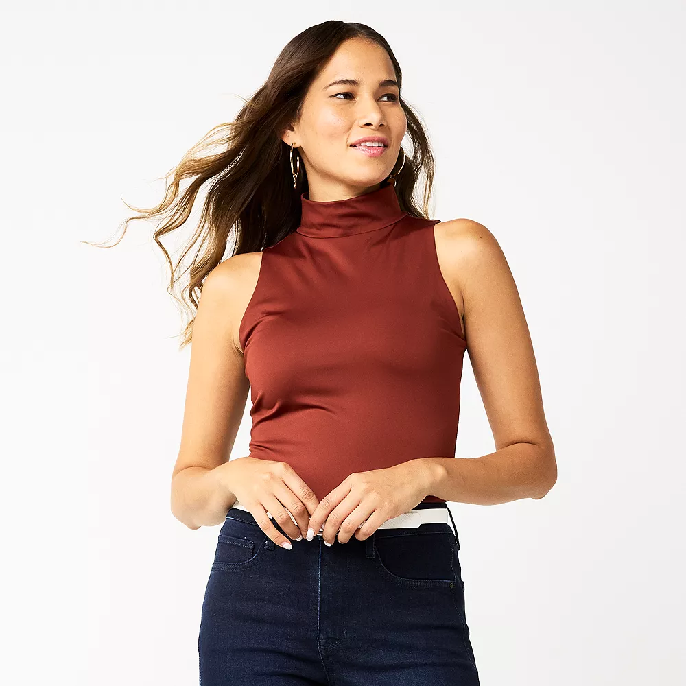 Women's Nine West Sculpt Mockneck Bodysuit 6 Women's Nine West Sculpt Mockneck Bodysuit - Image 4