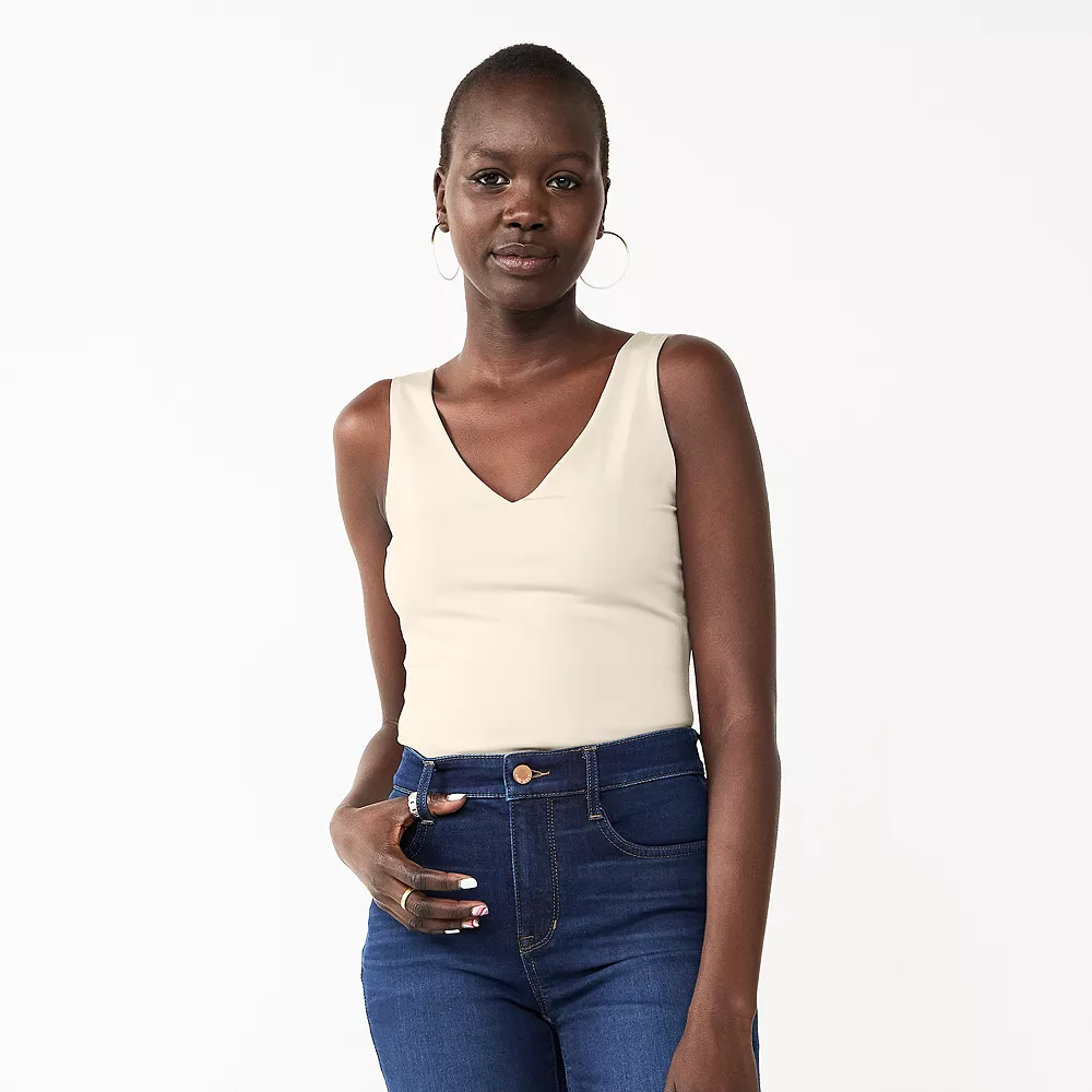 Women's Nine West Sculpt V-Neck Bodysuit 4 Women's Nine West Sculpt V-Neck Bodysuit - Image 2