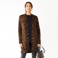 Women's Nine West Jacquard Long Cardigan 22 Women's Nine West Jacquard Long Cardigan -Nine West shop 5692188 Black Zebra