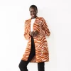 Women's Nine West Jacquard Long Cardigan 2 Women's Nine West Jacquard Long Cardigan -Nine West shop 5692188 Orange Zebra