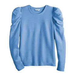 Women's Nine West Pleat Sleeve Crewneck Top 21 Women's Nine West Pleat Sleeve Crewneck Top -Nine West shop 5696752 ALT5