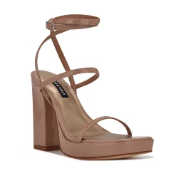 Nine West Benz Women's Dress Sandals -Nine West shop 5696936 Medium Natural Patent