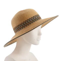 Women's Nine West Multicolor Lace Inset Floppy Hat -Nine West shop 5699442 ALT