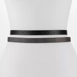 Women's Nine West 2-for-1 Roller Buckle Logo Belt Set -Nine West shop 5699457 ALT2