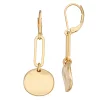 Nine West Gold Tone Wavy Double Drop Earrings 2 Nine West Gold Tone Wavy Double Drop Earrings -Nine West shop 5735940