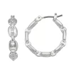 Nine West Chain Link Click It Hoop Earrings -Nine West shop 5736773