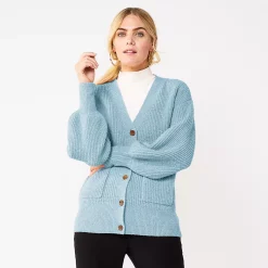 Women's Nine West Drop Shoulder Blouson Sleeve Cardigan 12 Women's Nine West Drop Shoulder Blouson Sleeve Cardigan -Nine West shop 5765002 Mystic Creek