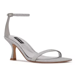 Nine West Ripe Women's Heeled Sandals 18 Nine West Ripe Women's Heeled Sandals -Nine West shop 5766975 Silver Glitter