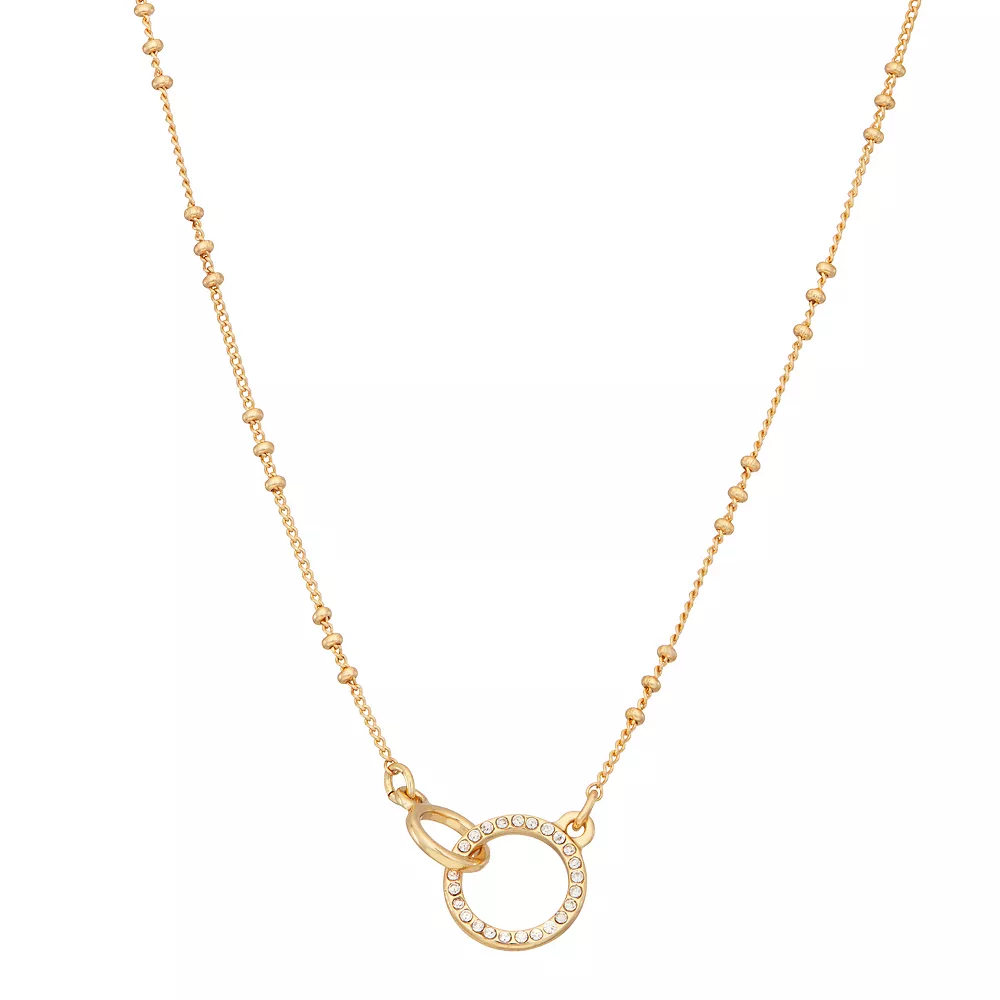 Nine West Interlocking Circle Necklace 3 Nine West Interlocking Circle Necklace