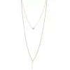 Nine West Gold Tone 2 Row Bar Pendant Necklace 1 Nine West Gold Tone 2 Row Bar Pendant Necklace -Nine West shop 5770326