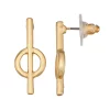 Nine West Gold Tone Linear Drop Post Earrings 2 Nine West Gold Tone Linear Drop Post Earrings -Nine West shop 5770345