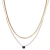 Nine West Two Layer Octagon Gem Necklace -Nine West shop 5770735
