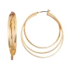 Nine West Triple Row Hoop Earrings 2 Nine West Triple Row Hoop Earrings -Nine West shop 5770821