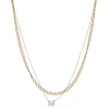 Nine West Multi-Row Initial "M" Pendant Necklace 2 Nine West Multi-Row Initial "M" Pendant Necklace -Nine West shop 5771503