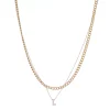 Nine West Multi-Row Initial "L" Pendant Necklace 2 Nine West Multi-Row Initial "L" Pendant Necklace -Nine West shop 5771506