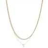 Nine West Multi-Row Initial "S" Pendant Necklace 2 Nine West Multi-Row Initial "S" Pendant Necklace -Nine West shop 5771510